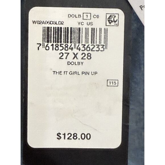 Guess The It Girl Pin Up Super High Waisted Jeans. 27x28 - Picture 4 of 5